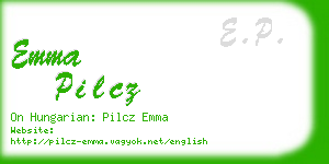 emma pilcz business card